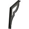 Ekena Millwork Bradford Wrought Iron Bracket, (Single center brace), Antiqued Pewter 1 1/2"W x 7 1/2"D x 10"H BKTM01X07X10SBRAPW - alternate 1